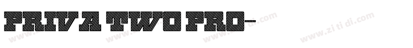Priva Two Pro字体转换 Priva Two Pro字体转换